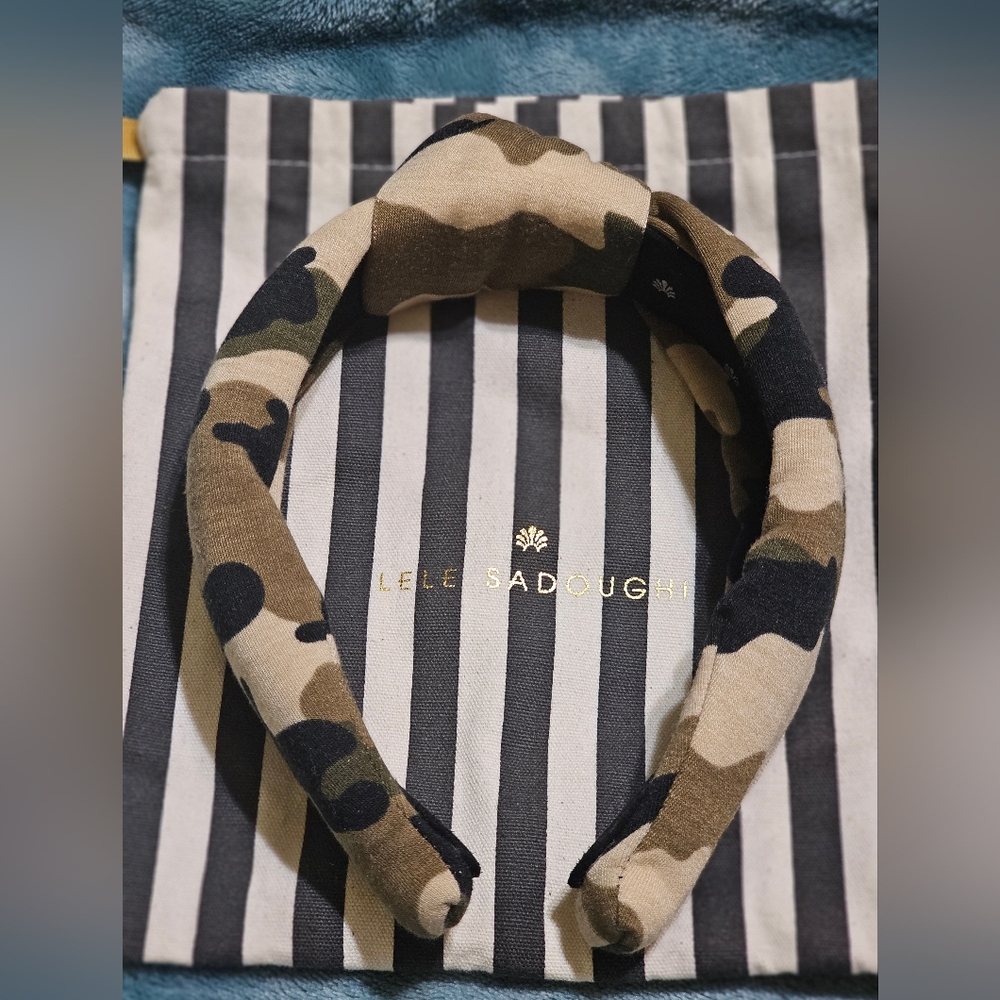 Lele Sadoughi Camo Headband